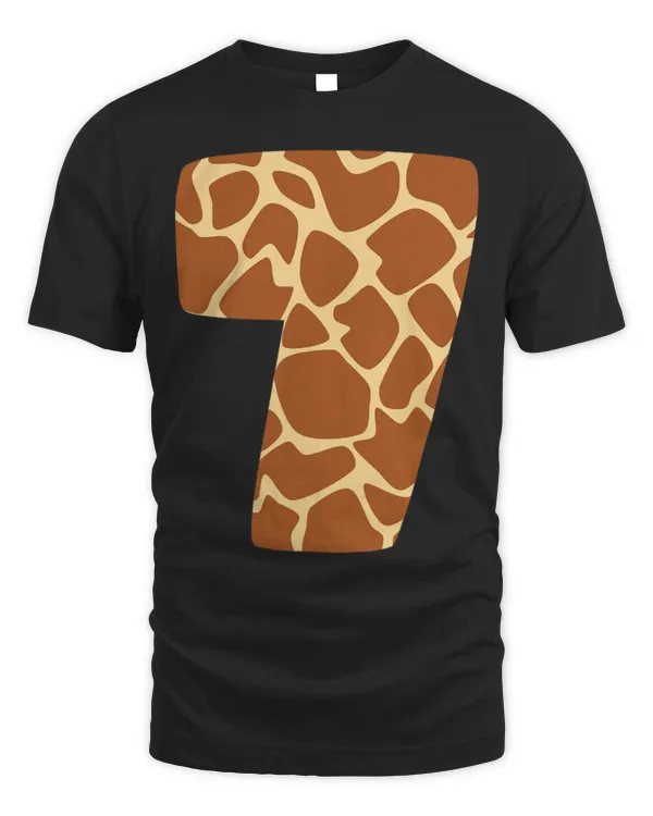 Giraffe Pet 7 Years Old 7th Birthday Party Giraffes Themed