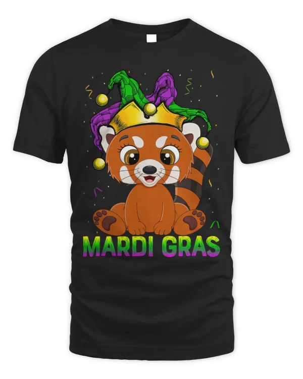 Panda Pet Cure Red Panda Mardi Gras New Orleans Carnival Beads NOLA