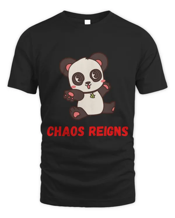 Panda Pet Cute Adorable Cartoon Panda Chaos Reigns Meme Design