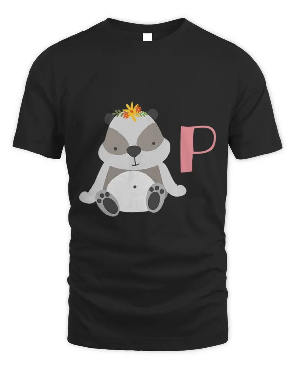 Panda Pet Cute Alphabet Letter Animals Letter P for Panda