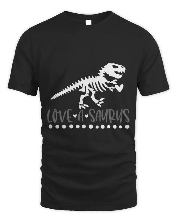 Animal Dinosaur Love A Saurus Funny Valentines T Rex Matching Family 1