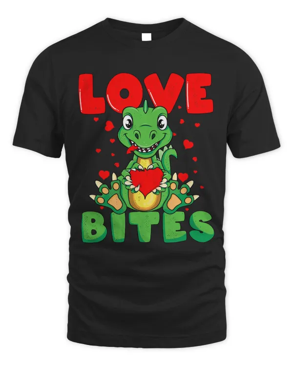 Animal Dinosaur Love Bites Cute Dinosaur Valentines Day Gear For Kids