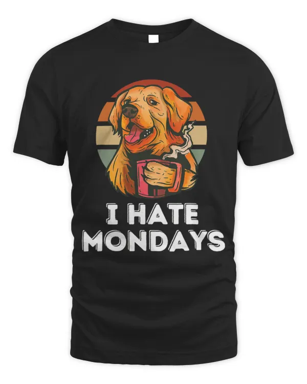 Drinker Coffee Dog Retro Coffee Work Monday Slogan College Funny