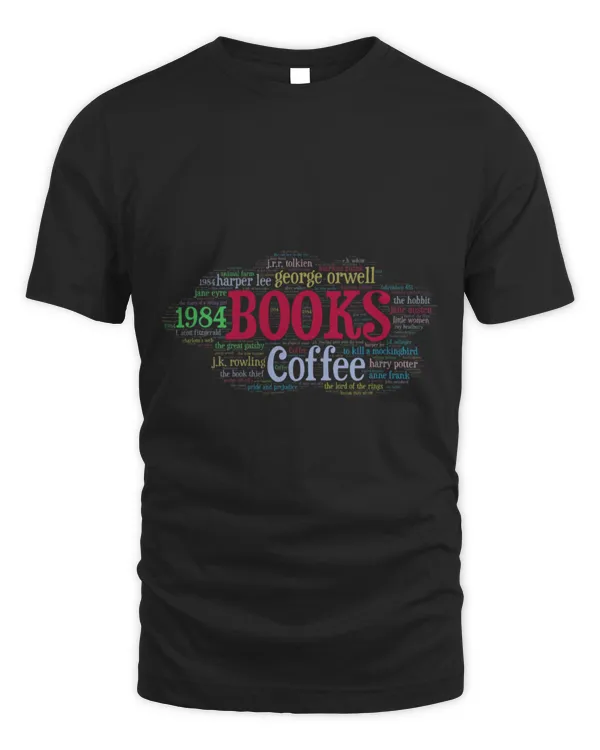 Drinker Coffee Books and Coffee Lovers Word Cloud