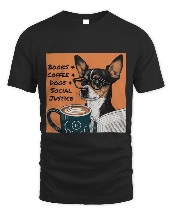 Drinker Coffee Books and Coffee and Dogs and Social Justice