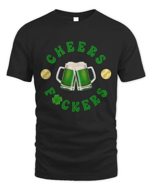 Cheers Beer Funny St Patricks Day Irish Drinking Unisex T-Shirt