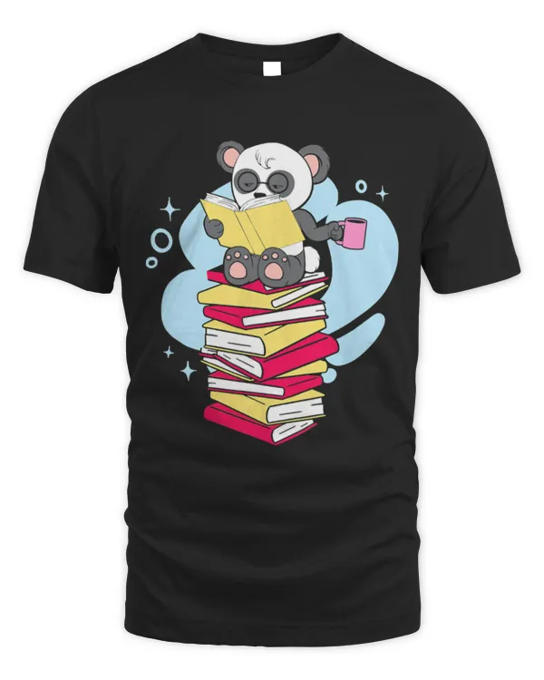 Hobbies Books Japanese Kawaii Manga Reading Panda Bear Tea Coffe Fan