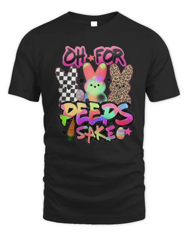 Oh For Peeps Sake, Funny Easter, Graffiti Peeps, Retro Easter Vibes