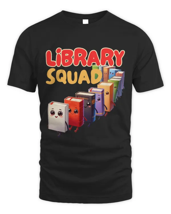 Hobbies Books Library Squad Girls Boys Cute Bookworm Funny Reading Teacher