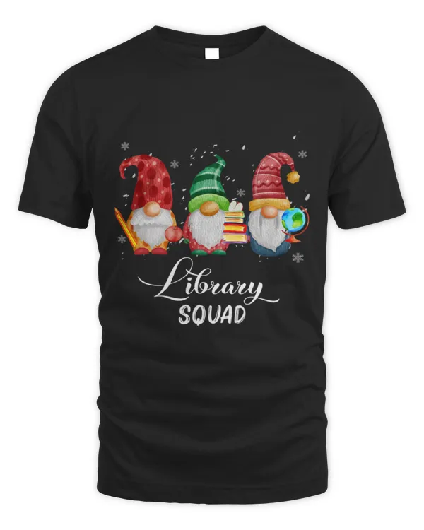 Hobbies Books Library Squad Gnome Christmas Librarian Book Lovers Pajama