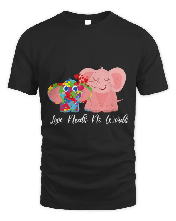 Elephant Mammal Autistic love needs no words elephant support s