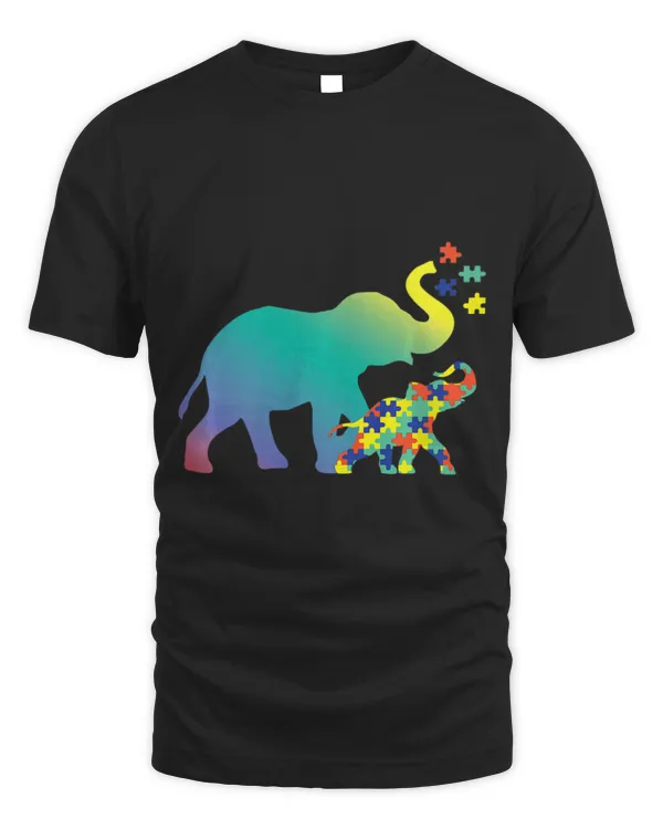 Elephant Mammal Autistic Mom Design Autism Awareness
