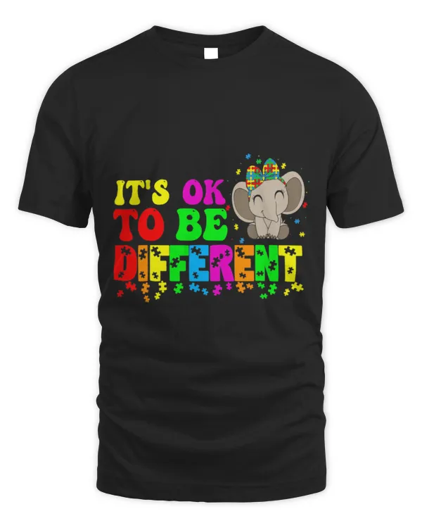 Elephant Mammal Autistic Puzzle Autism Awareness Its Ok To Be Different