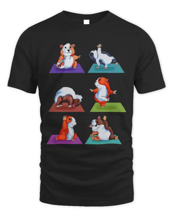Cute Guinea Pig Yoga Sport Outfit Yoga Exercise Training Guinea Pig Does