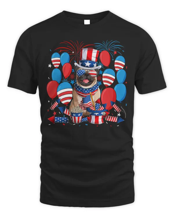 Cute Frenchie Patriotic French Bulldog Firework Merica 4th Of July 232
