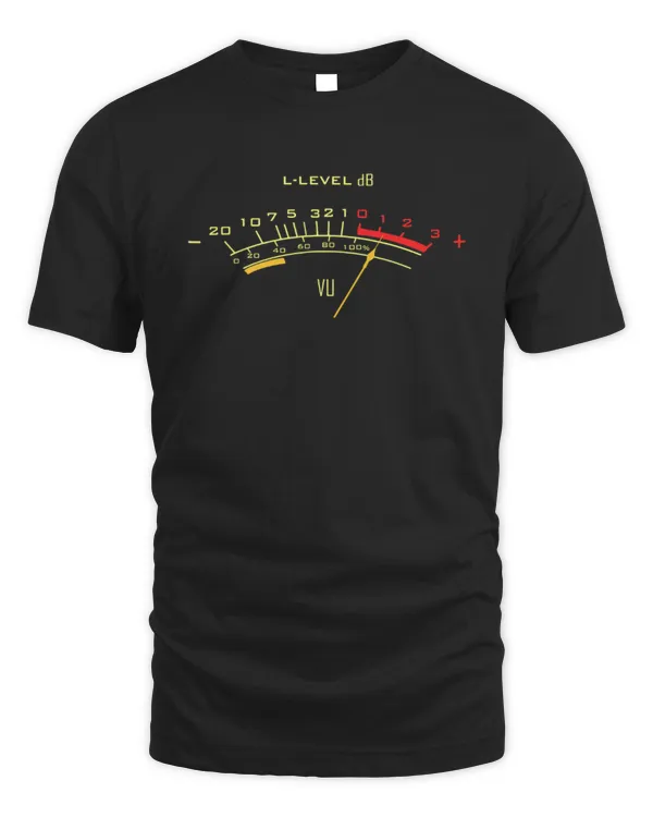 VU Meter T Shirt Sound Engineer, Analog VU Meter T Shirt Sound Engineer, Analog