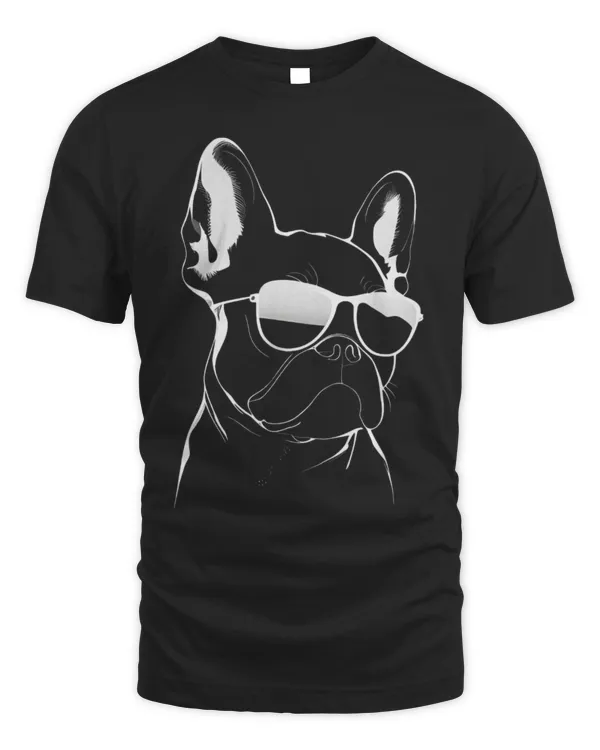 Cute Frenchie walking sunglasses pet lover
