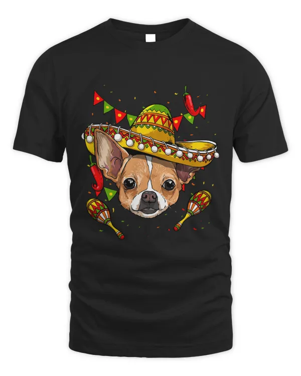Cute Chihuahua Mexico Cinco de Mayo Chihuahua Dog Sombrero Mexican Party
