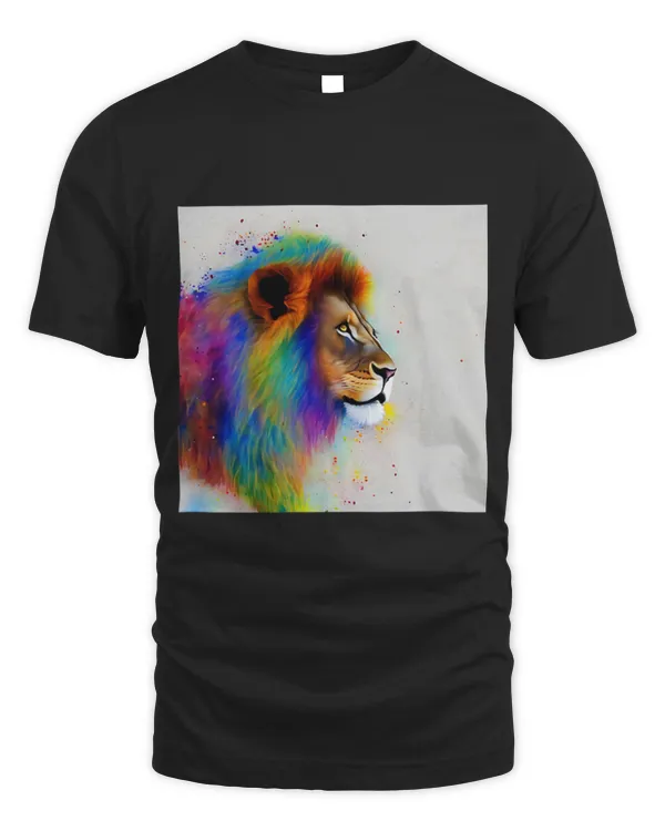Lion Pet African Lion Wild Wildlife Safari Artistic Watercolour 47