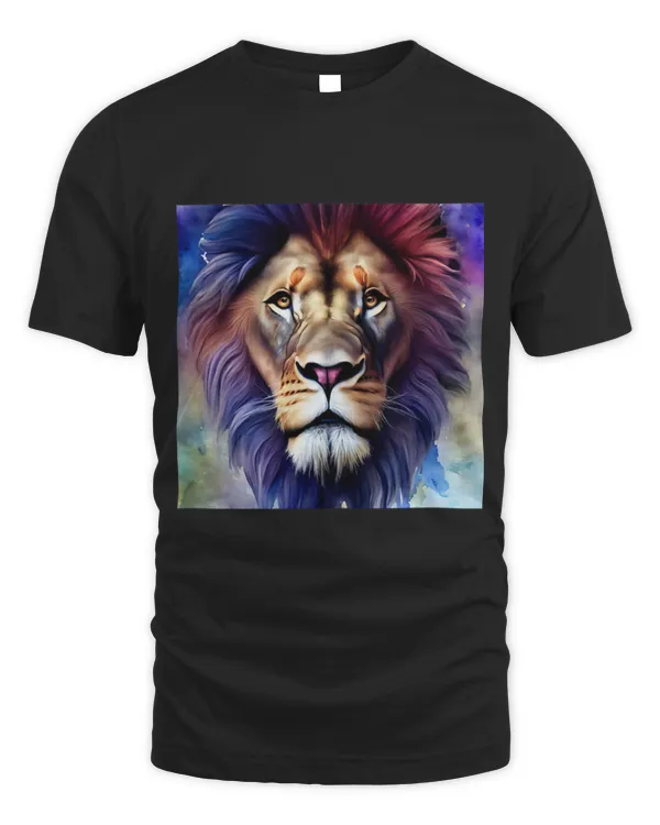 Lion Pet African Lion Wild Wildlife Safari Artistic Watercolour 55
