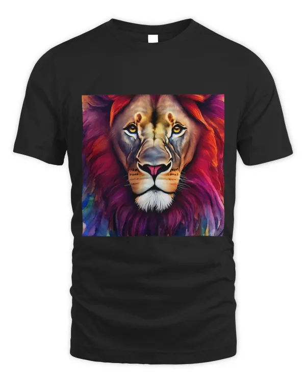 Lion Pet African Lion Wild Wildlife Safari Artistic Watercolour 71