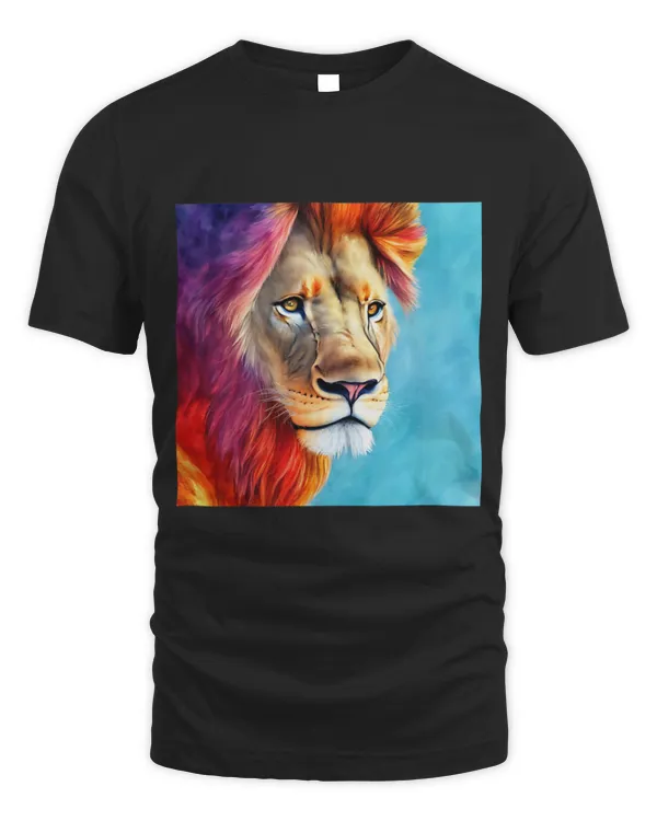 Lion Pet African Lion Wild Wildlife Safari Artistic Watercolour 70