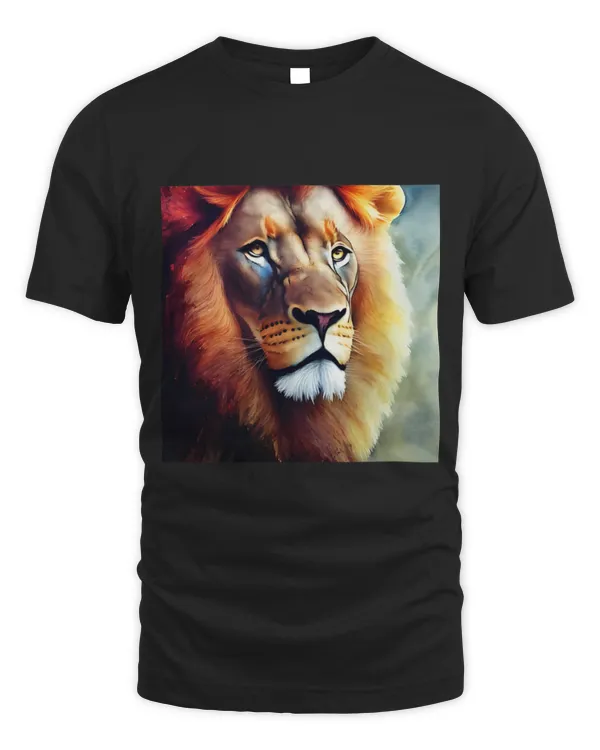 Lion Pet African Lion Wild Wildlife Safari Artistic Watercolour 64