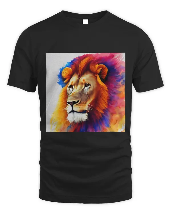 Lion Pet African Lion Wild Wildlife Safari Artistic Watercolour 72