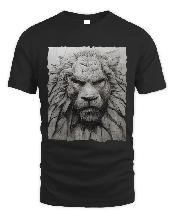 Lion Pet Face Pencil Art Drawing