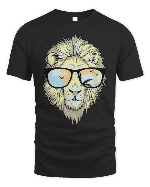 Lion Pet Face Sunglasses animal print with colors