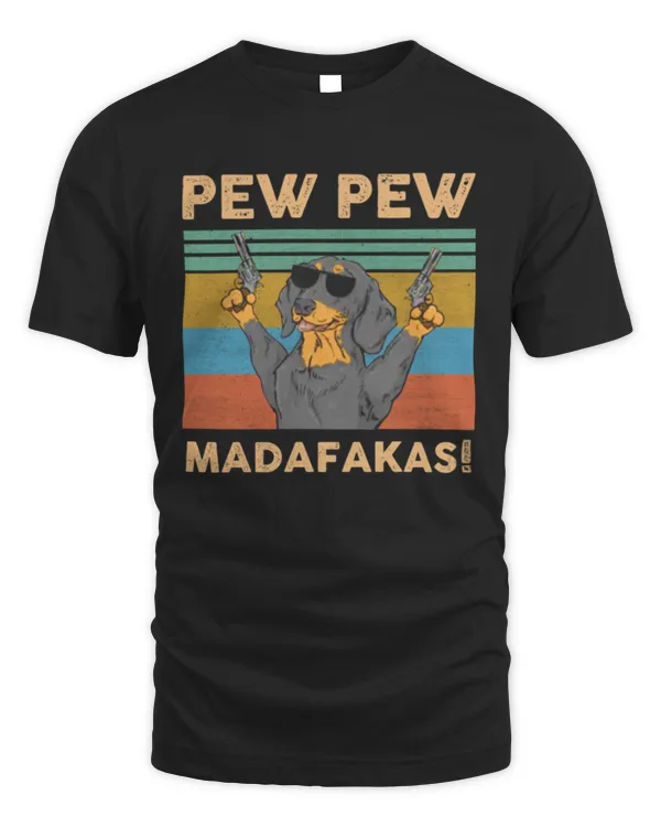 Pew pew dachshund