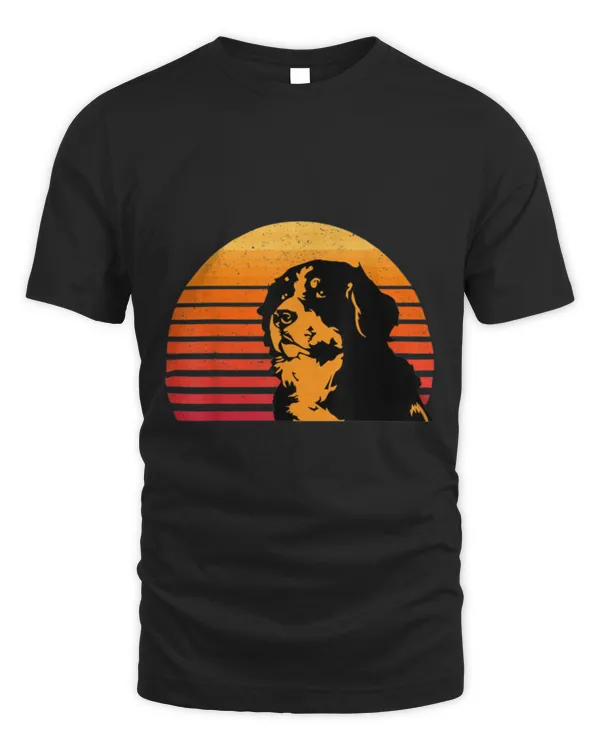 Vintage Bernese Mountain Dog Retro Berner Dad And Mom T-Shirt