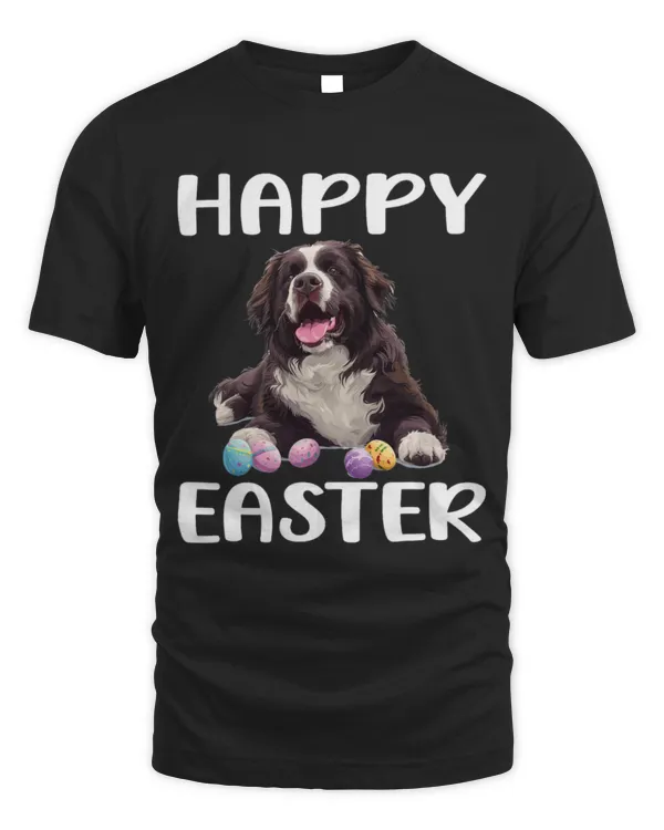 Cute Newfoundland Dog Breed Happy Easter Men Women Kids 3