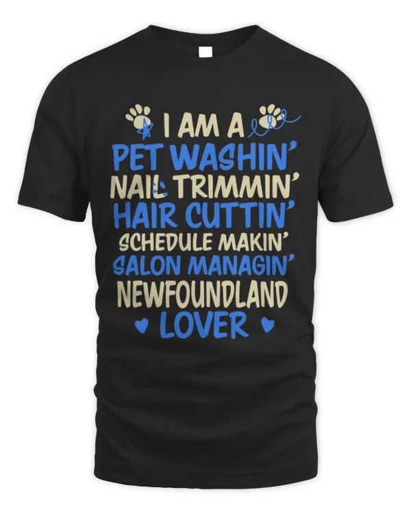 Cute Newfoundland Dog Groomer Newfoundland Lover Funny Dog Grooming Humor 3