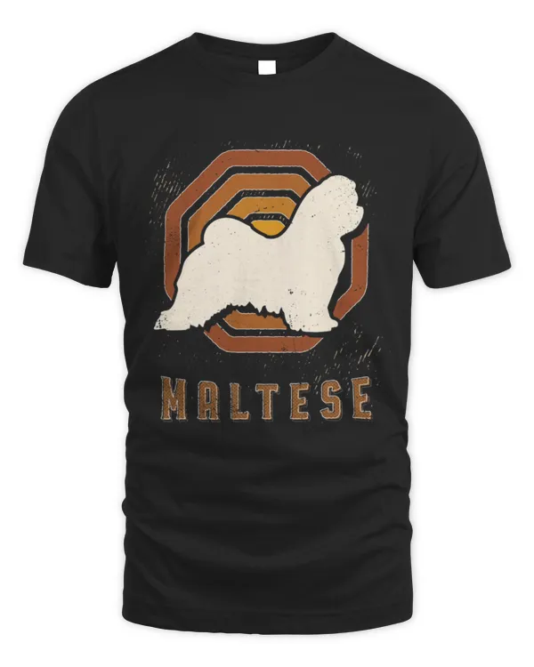 Cute Maltese Retro Classic Dog Love 3