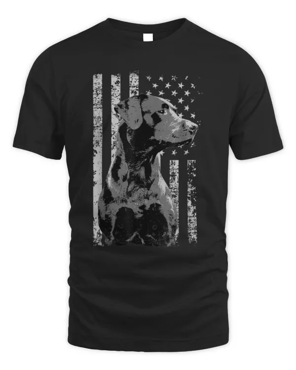 Patriotic USA Flag Black Labrador gift for Lab Owners