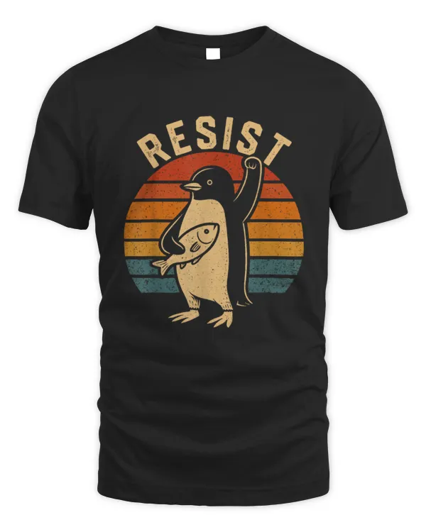Funny Penguin Resist Penguins Protest Against Tariffs
