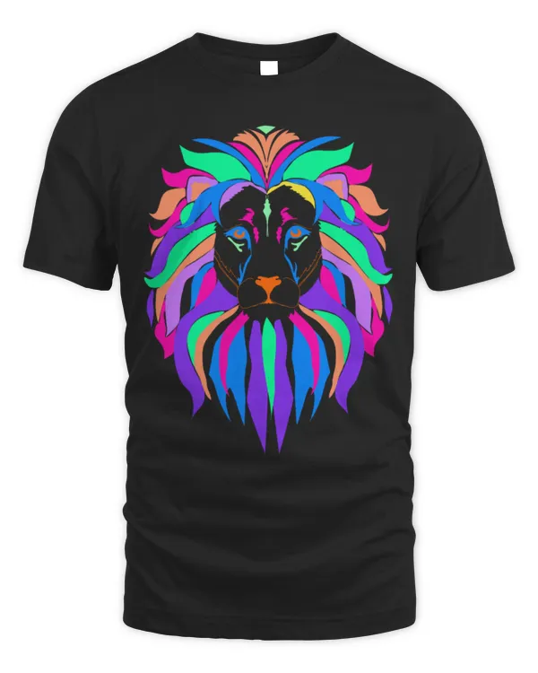 Lion Pet Gifts For Women Big Cat lion Graphic Tees For Men