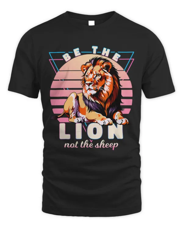 Lion Pet Be The Lion Not The Sheep Vaporwave Motivational Leadership 1