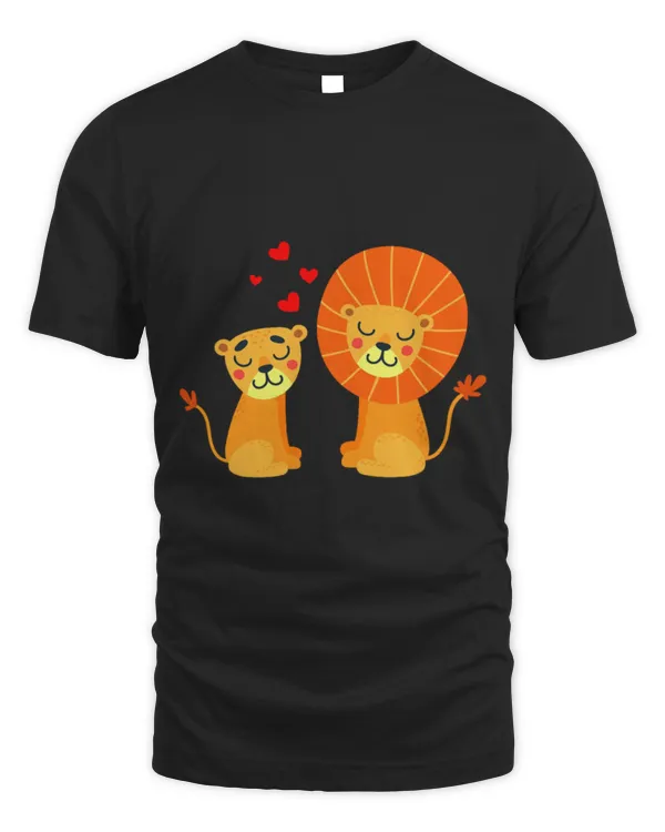 Lion Pet Holding Couple Animal Love Together Valentines Day