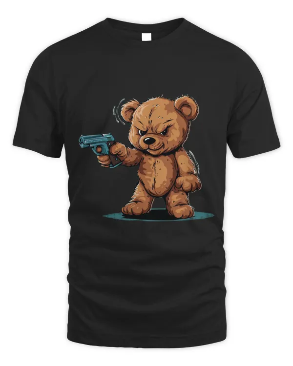 Cute Bear Pistol Teddy for Bears and firearms Lovers