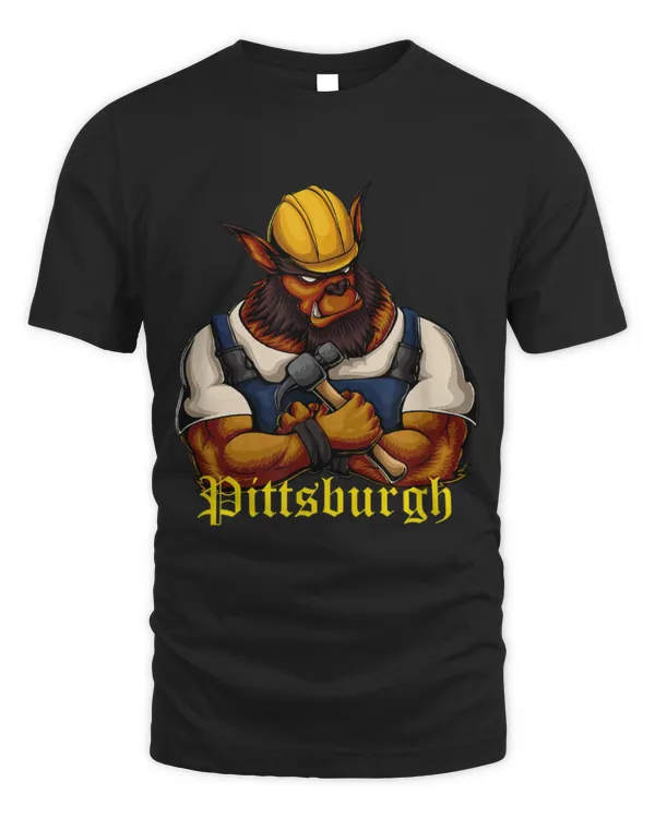 Cute Bear PIttsburgh Steel Worker Bear