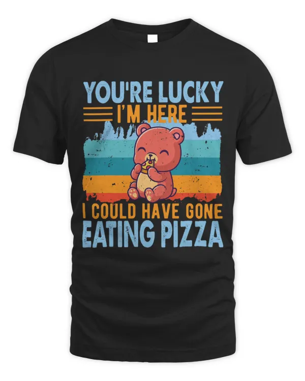 Cute Bear Pizza Eating Bear Cute Bear