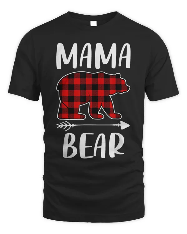 Cute Bear Plaid Bear Matching Family Outfits Funny Mama Bear
