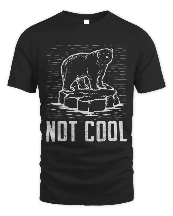 Cute Bear Polar Bear Against Climate Change Global Warming Design