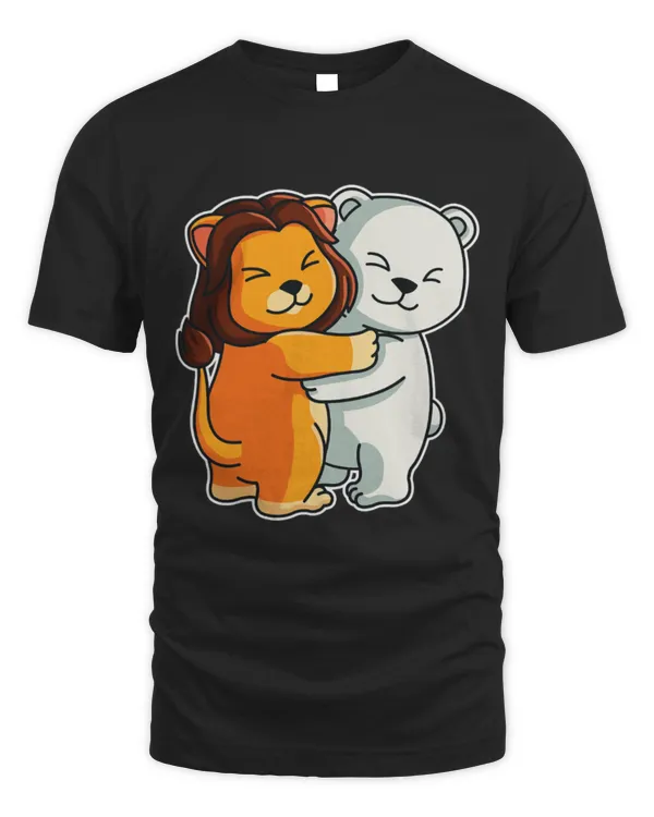 Cute Bear Polar Bear and Lion Cute Animals for Women Animal Hugging