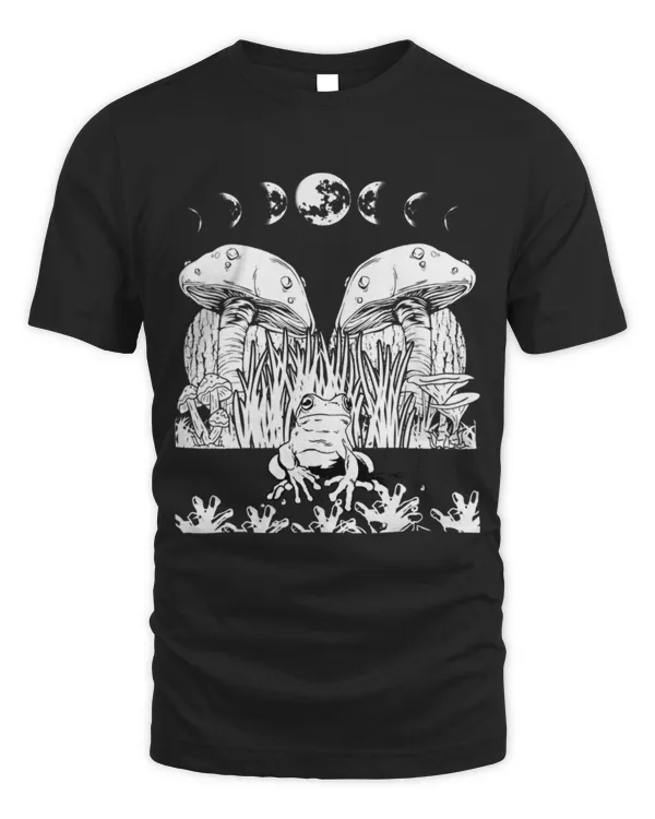 Frog Pet Aesthetic Nature Frog Mushrooms Moon Cottagecore Art
