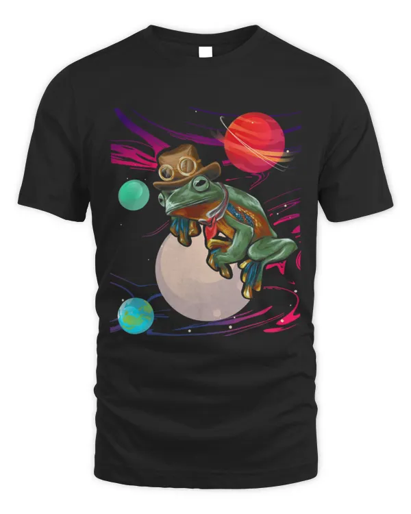 Frog Pet Aesthetic Psychedelic Frog Trippy Galaxy Space Frog Lover