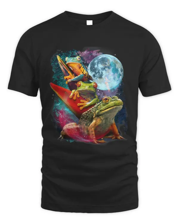 Frog Pet 3 Moon Frog Funny Amphibian Toad Graphic Art Animal Lovers