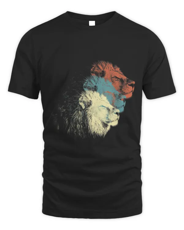 Lion Pet Cool Enigmatic Lion Vintage Faces